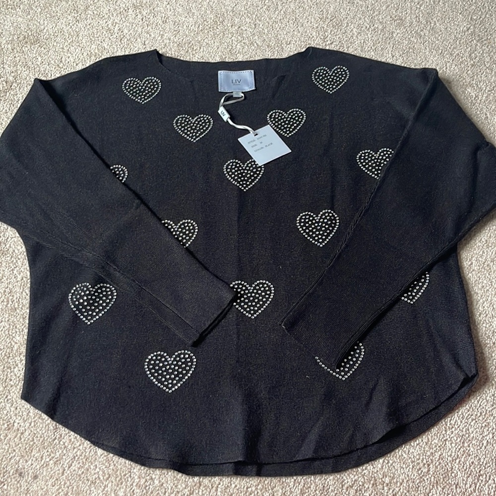 BRAND NEW WITH TAGS LIV MILANO women’s long sleeve top